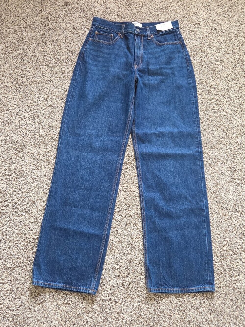 Abercrombie & Fitch High Rise The Loose Jeans Size 6L/28 Long